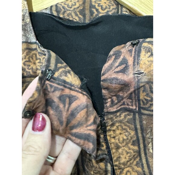 IRENE Exclusively For Bullocks Wilshire Vintage Dress Peruvian Print Sz Sm-M - Picture 11 of 11